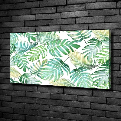 Tableau mural sur toile Feuilles de palmier tropicales