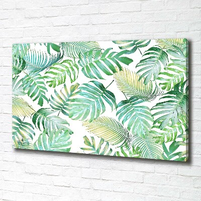 Tableau mural sur toile Feuilles de palmier tropicales