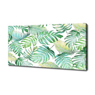 Tableau mural sur toile Feuilles de palmier tropicales