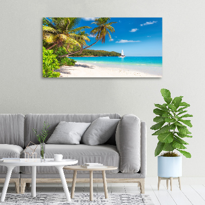 Tableau imprimé sur toile Plage tropicale