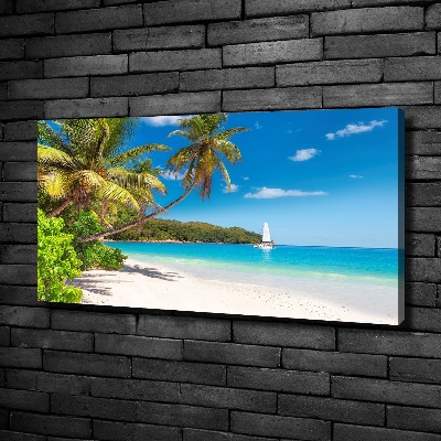 Tableau imprimé sur toile Plage tropicale