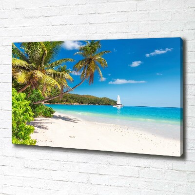 Tableau imprimé sur toile Plage tropicale