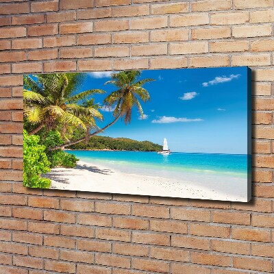 Tableau imprimé sur toile Plage tropicale