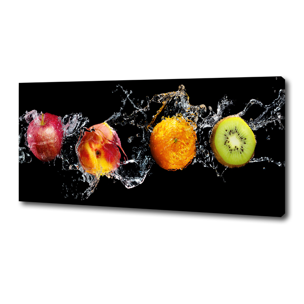 Tableau sur toile Fruits et eau