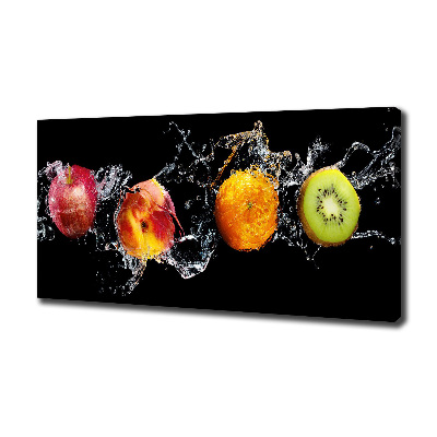 Tableau sur toile Fruits et eau