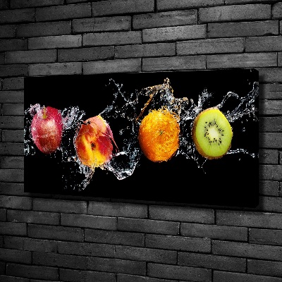 Tableau sur toile Fruits et eau