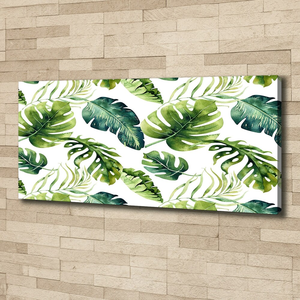 Tableau imprimé sur toile Feuilles tropicales