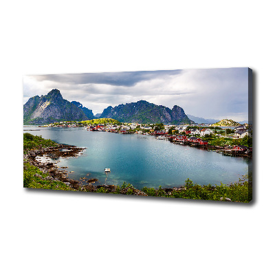 Tableau toile imprimée Lofoten en Norvège