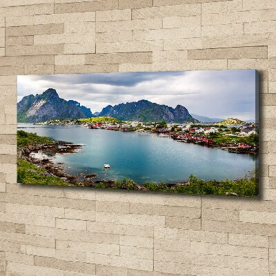 Tableau toile imprimée Lofoten en Norvège