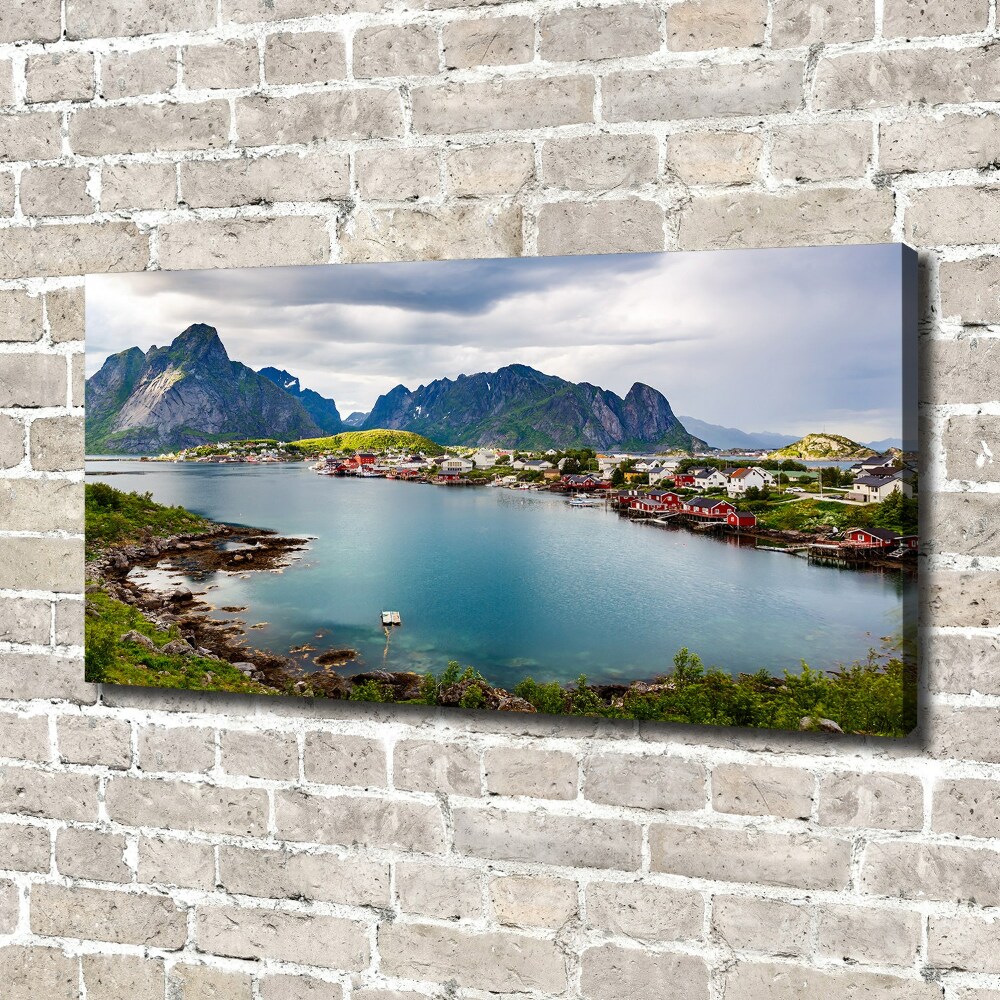 Tableau toile imprimée Lofoten en Norvège