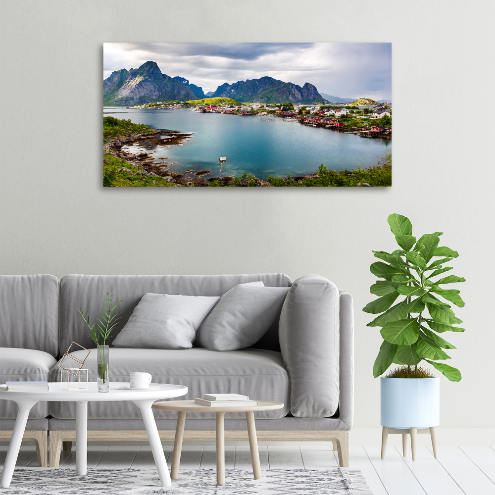 Tableau toile imprimée Lofoten en Norvège