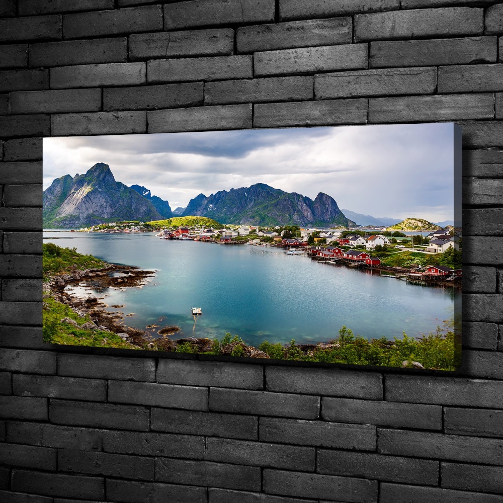 Tableau toile imprimée Lofoten en Norvège