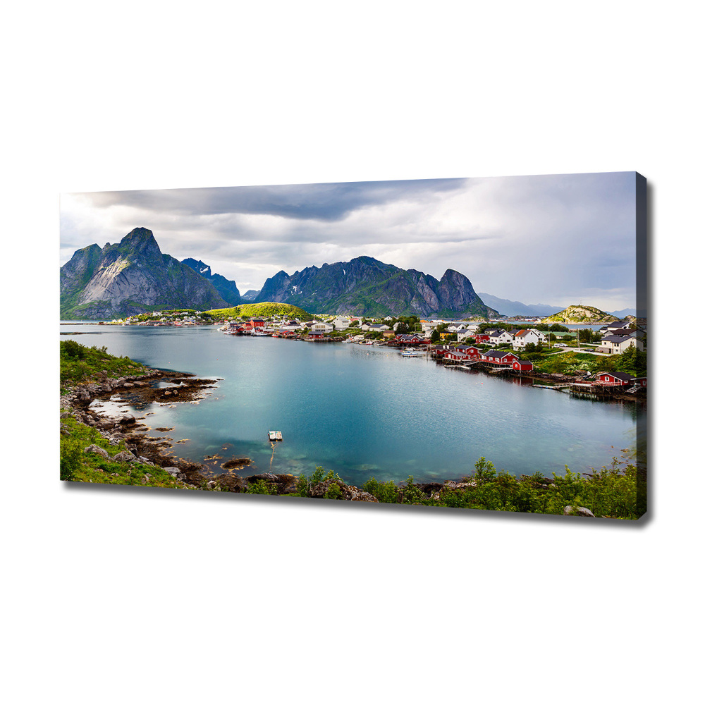 Tableau toile imprimée Lofoten en Norvège