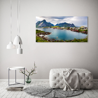 Tableau toile imprimée Lofoten en Norvège