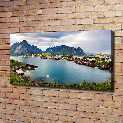 Tableau toile imprimée Lofoten en Norvège