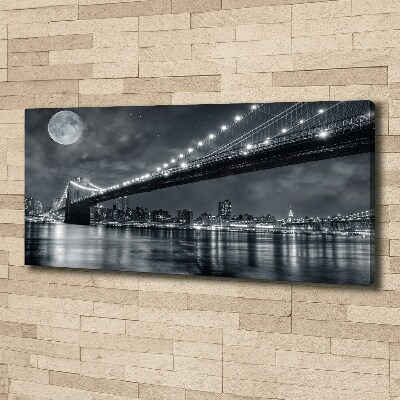 Tableau mural sur toile Pont de Brooklyn New York