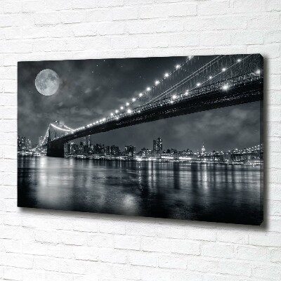 Tableau mural sur toile Pont de Brooklyn New York