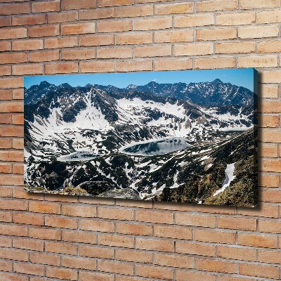 Tableau mural sur toile Lac dans les Tatras