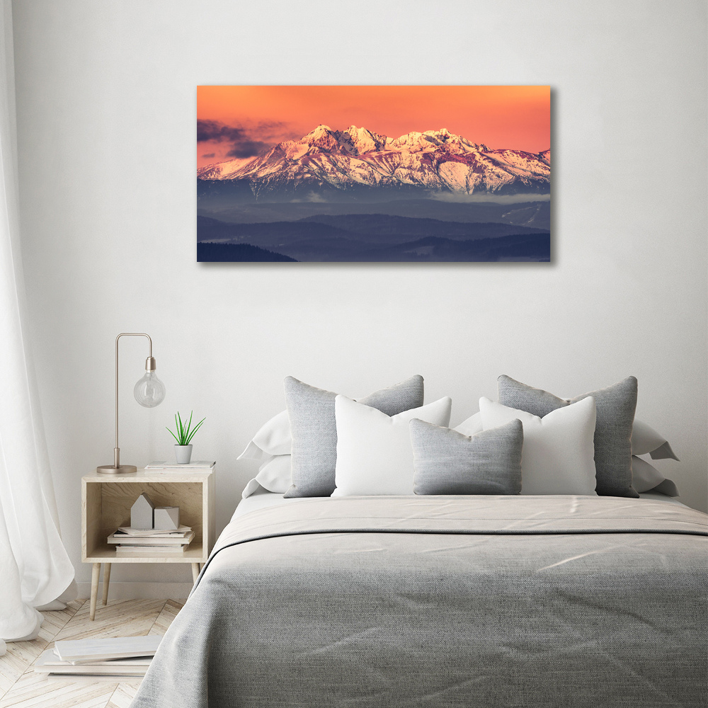 Tableau imprimé sur toile Lever de soleil sur les Tatras