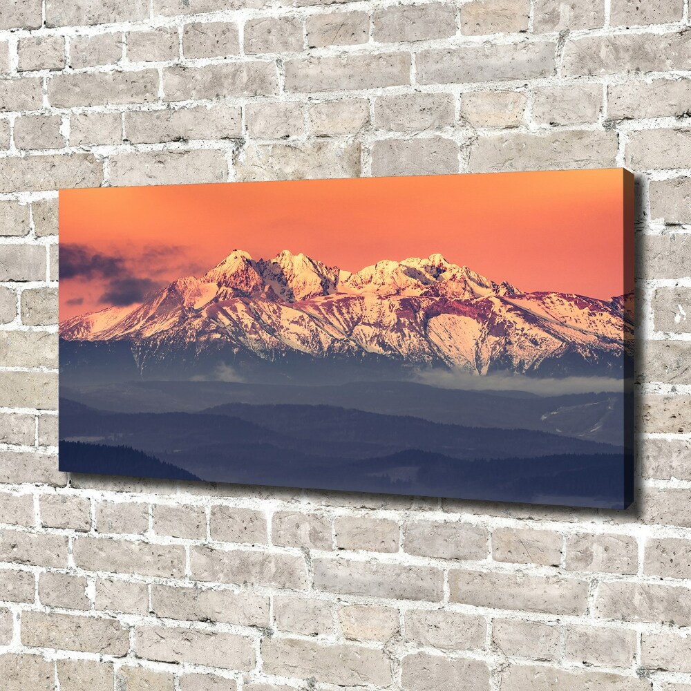 Tableau imprimé sur toile Lever de soleil sur les Tatras