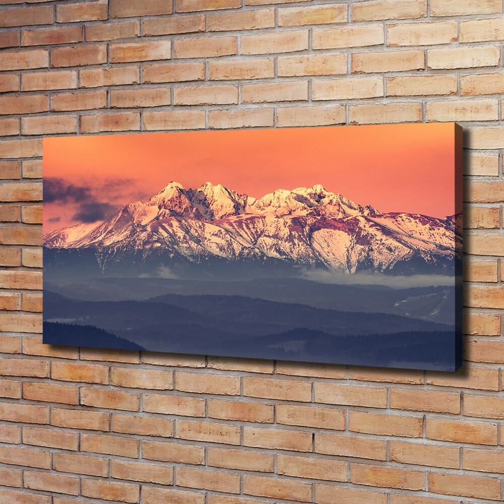 Tableau imprimé sur toile Lever de soleil sur les Tatras