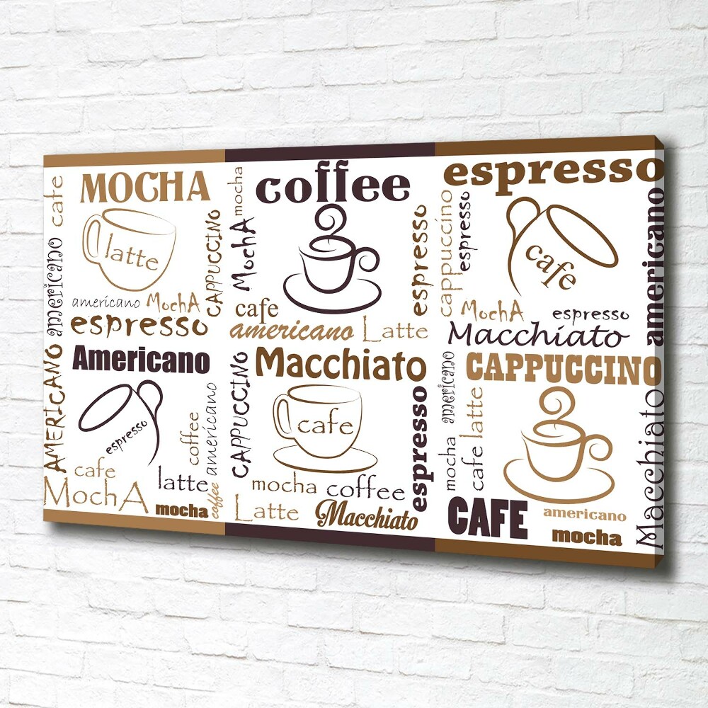 Tableau imprimé sur toile Temps du café