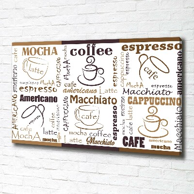 Tableau imprimé sur toile Temps du café