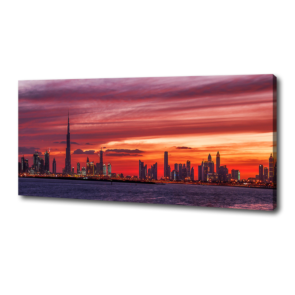 Tableau sur toile Coucher de soleil Dubaï