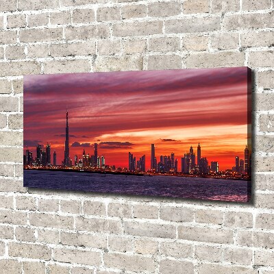 Tableau sur toile Coucher de soleil Dubaï