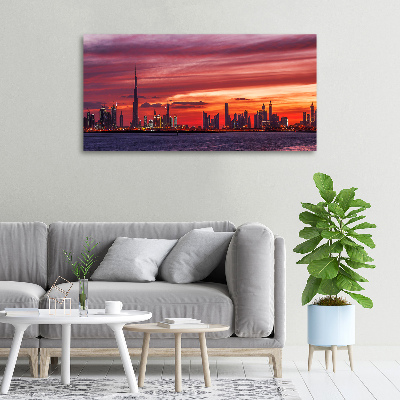 Tableau sur toile Coucher de soleil Dubaï