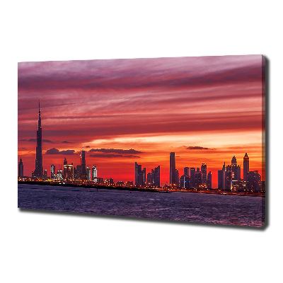 Tableau sur toile Coucher de soleil Dubaï