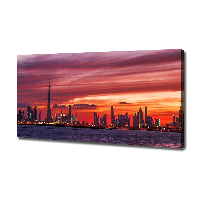 Tableau sur toile Coucher de soleil Dubaï