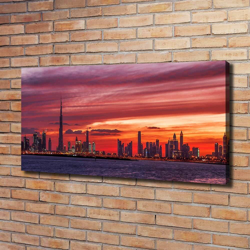 Tableau sur toile Coucher de soleil Dubaï