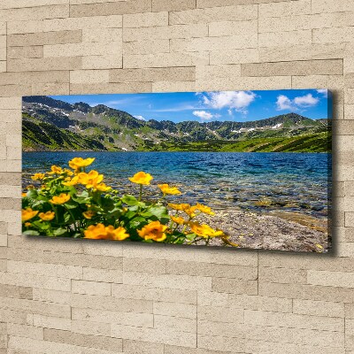 Tableau sur toile Le lac de montagne