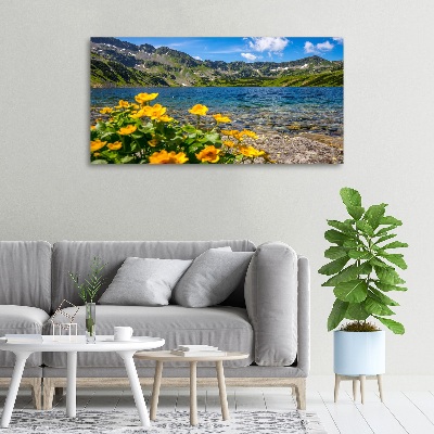 Tableau sur toile Le lac de montagne