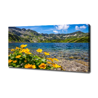 Tableau sur toile Le lac de montagne