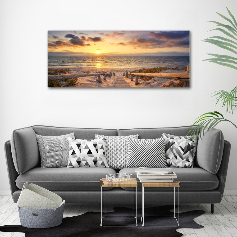 Tableau photo sur toile Chemin sur la plage