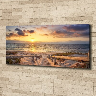 Tableau photo sur toile Chemin sur la plage