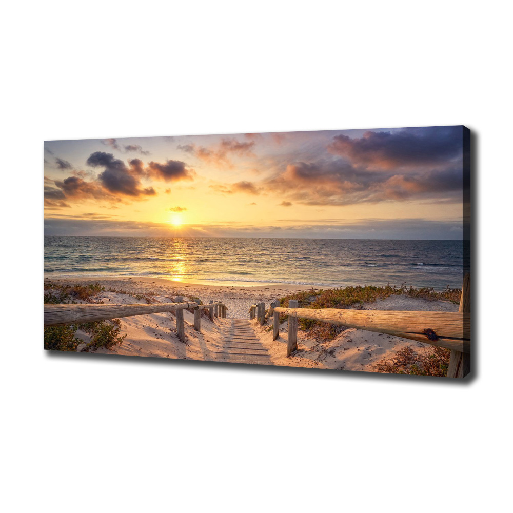 Tableau photo sur toile Chemin sur la plage