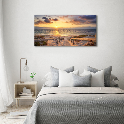 Tableau photo sur toile Chemin sur la plage