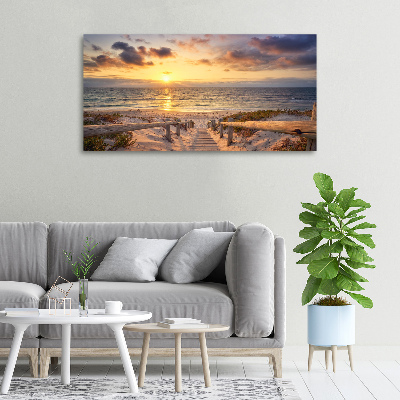 Tableau photo sur toile Chemin sur la plage