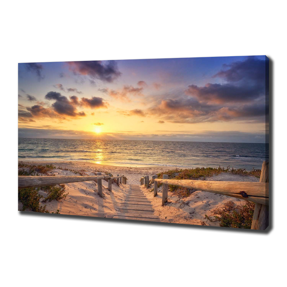 Tableau photo sur toile Chemin sur la plage