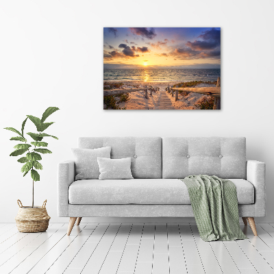 Tableau photo sur toile Chemin sur la plage