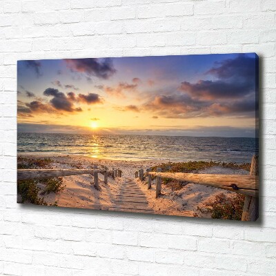 Tableau photo sur toile Chemin sur la plage