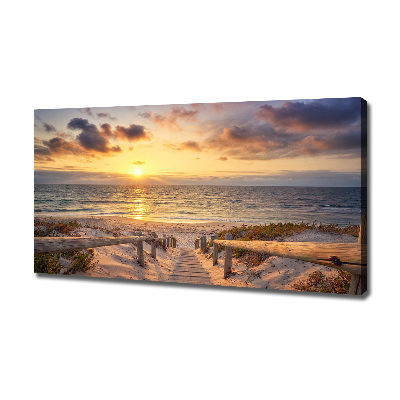 Tableau photo sur toile Chemin sur la plage