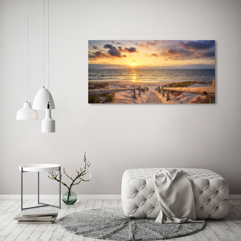 Tableau photo sur toile Chemin sur la plage