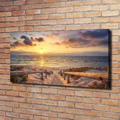 Tableau photo sur toile Chemin sur la plage