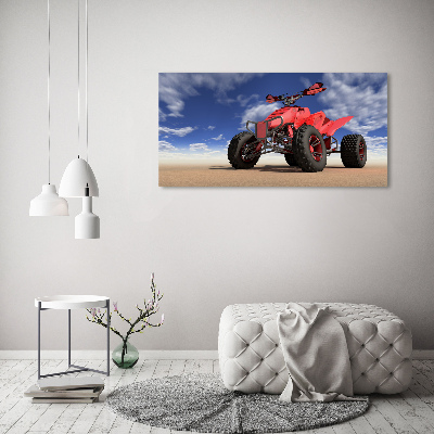 Tableau sur toile Quad dans le désert