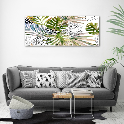 Tableau mural sur toile Feuilles tropicales