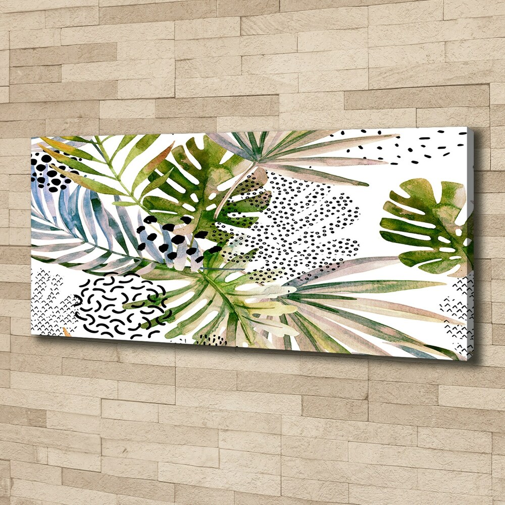 Tableau mural sur toile Feuilles tropicales